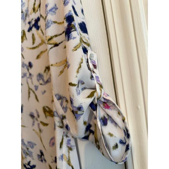 Daniel Rainn Floral V Neck Flowy Hi Low Top size Small - Picture 6 of 10